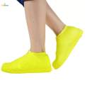 Waterproof Silicone Shoe Covers for Rain Travel Rubber Rain Shoe Covers Yellow M. 