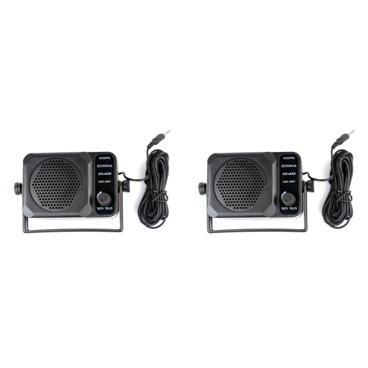 2X CB Radio Mini External Speaker -150V Ham for HF VHF UHF