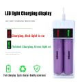 14500 /18650 Battery Charger Universal 2 Slot Li-ion Battery USB Charger Smart Led Chargering for Rechargeable Batteries AA AAA. 