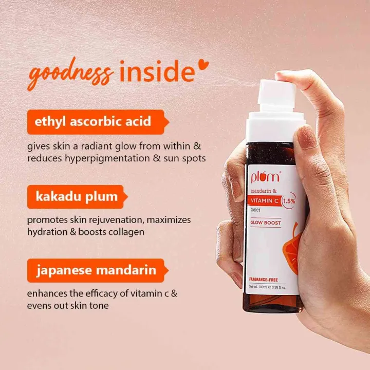 Plum%201.5%25%20Vitamin%20C%20Toner%20with%20Mandarin%20for%20Glowing%20Skin,%20Improves%20Uneven%20Skin%20Tone,%20Tightens%20Pores,%20Fragrance%20Free,%20100%25%20Vegan,%20Transparent,%20100%20ml%20-%20Image%206