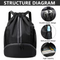 NEW Outdoor Men Sports Bags Large Football Basketball Bag Gym Swimming Drawstring Bag Women Camping Waterproof Shoes Oxford Backpack. 