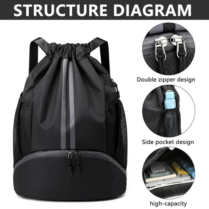 NEW%20Outdoor%20Men%20Sports%20Bags%20Large%20Football%20Basketball%20Bag%20Gym%20Swimming%20Drawstring%20Bag%20Women%20Camping%20Waterproof%20Shoes%20Oxford%20Backpack%20-%20Image%204