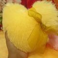 Heart Shape Pillow Fluffy Fur Soft Comfortable Small for girls cute. 