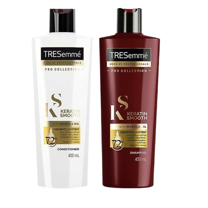 TRESemmé Keratin Smooth Shampoo And Conditioner 400Ml + 400Ml