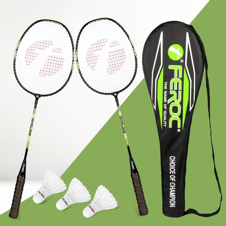 FEROC Power Smash 777 Isometric 2 Pieces Aluminium Badminton Racket ...