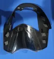 CT 100 Front cowl (head cover with visor) - red & black   (ct100 bike parts). 