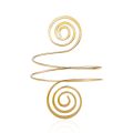 Metal Arm Cuff Upper Arm Bracelet Band for Women Gold Silver Color Armlet Spiral Armband Adjustable Arm Cuff Bangle T8NB. 
