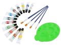 12 Colours Glass Paint Tubes - 12ml. 