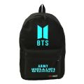 Luminous BTS Bangtan Boys Backpack Canvas School Bags Unisex Travel Bag. 