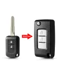 New modified for Mitsubishi Montero GLX, Mirage GLX, Xpander GLX, Strada GLX flip key accessories car key case. 