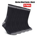 SIMIYA 5 Pairs Merino Wool Socks for Men Warm Thermal Winter Socks Non-Slip Hiking Socks Breathable Crew Socks for Cold Weather. 