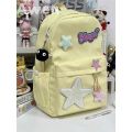 Milky Yellow Girl Cute Schoolbag XINGX ins  Backpack College Student Soft Girl Japanese Backpack College Style Lightweight. 