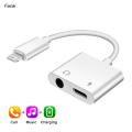 Facai For iPhone 3.5mm AUX Cable Adapter USB Type C To 3.5mm Jack Audio New Cable Headphone Connector 2 In 1 Audio Adapter Lighting Jack. 