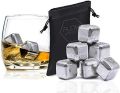 3 PCS Stainless Steel Ice Cubes Metal Whiskey Stones Reusable Whiskey Rocks Set with Ice Tongs and Ice Cube Tray for Cooling Rocks Whiskey Wine.... 