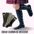 ❤️KIDS HIGH SOCKS❤️ Knee High Kid Teen Girl Boy 1-12yo Cotton Anti Slip Grip Cute Cat Bear Cartoon Long School Sock. 