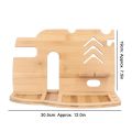 Bamboo Wood Wireless Charging Dock Simple Phone Charging Station Hot. 
