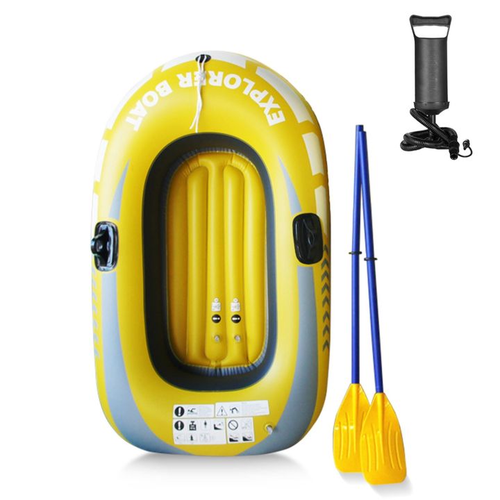 Single Person Thickened Inflatable Boat Canoe Fishing Boat Portable PVC ...