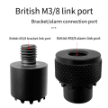 Aluminum Alloy Fishing Rod Bracket Connector with Built-in Magnet M3/8 Thread Quick Release Adapter for Bite Alarm Devi. 