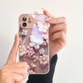 UCUC for OPPO F19 Pro A94 Cover Tempered Glass Golden Pearl Luxury Metallic Lens Phone Case. 