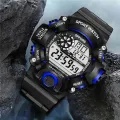 【Miga Plaza】Tactical watch multifunctional sports watch waterproof fall-proof luminous alarm clock electronic watch. 