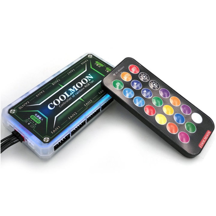 RGB%20Fans%20Remote%20Controller%2012V%205A%20Color%20Controller%20with%2010pcs%206pin%20Fan%20Port%202pcs%204pin%20Light%20Bar%20Port%20-%20Image%206