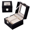 2/3/6 Grids Watch Box PU Leather Watch Case Holder Organizer Storage Box for Quartz Watches Jewelry Boxes Display Best Gift. 