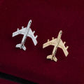 【HOT】 Korean Small Airplane Brooch Jet Flight Lapel Pin Badge For Women And Men Suit Sweater Shawl Buckle Collar Brooches Accessories. 