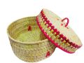 Handmade Eco friendly Cane Kuruni Basket Reed Woven Durable Natural Basket. 