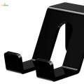 Wall Mount Gamepad Controller Stand Easily Install Durable Headphone Hanger Black. 