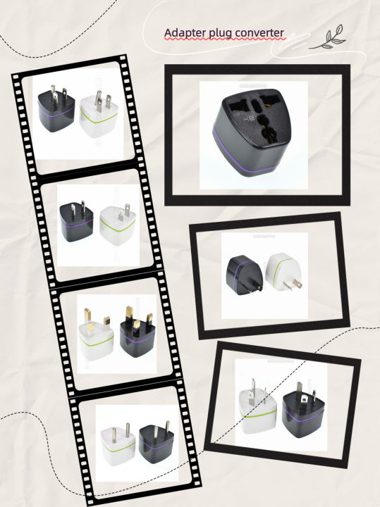 Brass american Kr european AU EU To UK Power plug adapter USA Brazil Travel Adapter plug converter Korea