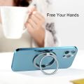 Magnetic Phone Stand Holder For iPhone 14/13/12 Series For Smart Phone and MagSafe Cases Removable Metal Kickstand Adjustable Portable Magnetic Phone Grip Ring. 