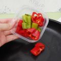 Portable Reusable Plastic Transparent Food Organizer with Cover Fridge Vegetable Fresh Keeping Storage Box Home Fruits Grains Sorting Container. 