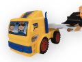 2 PCS Backhoe Carrier Vehicle Truck Toy, Friction Movement Truck Toy, Manual Function, Able To Load And Unload This Backhoes, The Best Gifts For Your Kids.. 