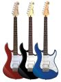 Yamaha Pacifica Series PAC012 Metallic Electric Guitar - Dark Blue, Red. 