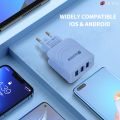 USB Wall Charger Adapter For Mobile Phone Travel Charger Charging lndicator Travel Multi Intelligent Head Luminous Port Batter. 