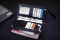 Men's PU Leather Long Purse Business Mens Wallet. 