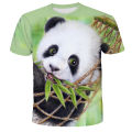 Fashion Cute Panda Animel 3d Printed Men Women Children Clothing Short Sleeve T-shirt Bamboo Shoots Theme Classic Tees Top Male. 