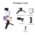 Tripod Video Making Vlog Kit - Tripod, Microphone and Light for Live Broadcast Online Meeting AY- 49 Studio kit Smartphone & Camera Vlogging Kit Video Shooting Photography Suit with Microphone LED Fill Light Mini Tripod Mobile Phone Vlog Selfie stick. 