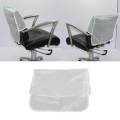 PROFESSIONAL HAIRDRESSING CHAIR BACK COVERS CLEAR BLACK 19" BARBER SHOP CHAIR PROTECTOR. 