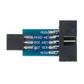 1pcs New USBASP USBISP AVR Programmer USB ISP USB ASP ATMEGA8 ATMEGA128 Support Win7 64K 10Pin To 6 Pin Adapter Board. 