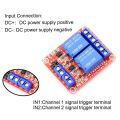 6Pcs 5V 2 Channel Relay Module High and Low Level Trigger Relay Control with Optocoupler Two Way Relays. 