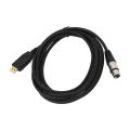 USB To XLR Converter Cable ABS Practical Microphone Adapter Cable Sensitive Reusable Stable Transmission for Home. 