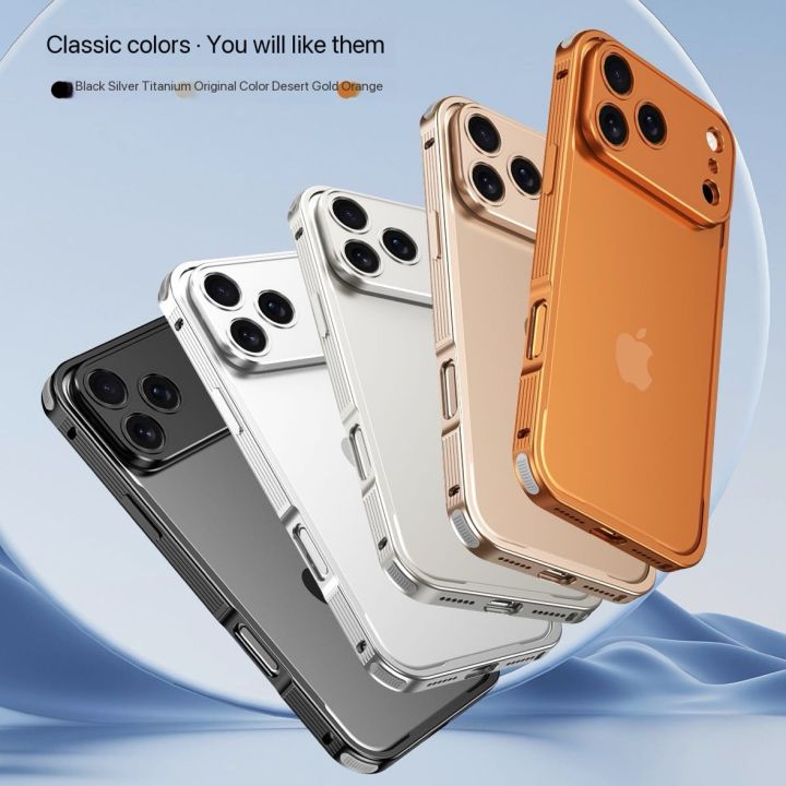 Light Aluminum Metal Frame For iPhone 17 Air 15 16e 17 Pro Max Bumper ...