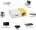 Projector YG300 Pro Mini Projector WIFI Projector 3000 Lumens Home Theater Projector Full HD 1080P Support 60 Inch Display Compatible with Smartphone Tablet TV Stick Game Player USB TF Cards. 