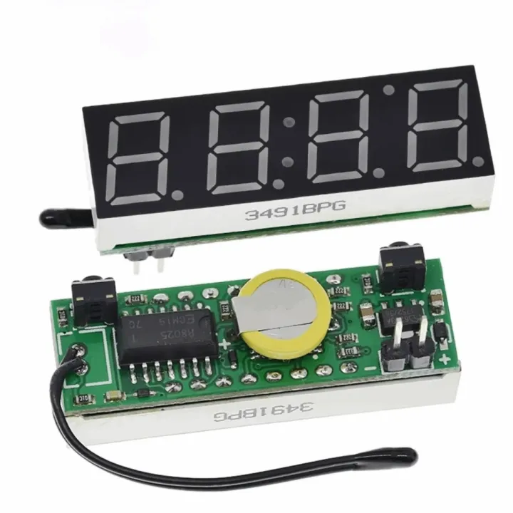 Module 3 In LED RX8025T Digital Clock DC 5-30V Temperature Measurement ...