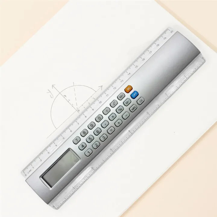 Accounts Ruler Handheld Pocket Size Calculator Ruler Multifunctional 20cm Mini 8 ...