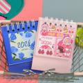 Mini Desktop Calendar Calendar Dual Daily Scheduler Table Planner Desktop Calendar Ornament. 