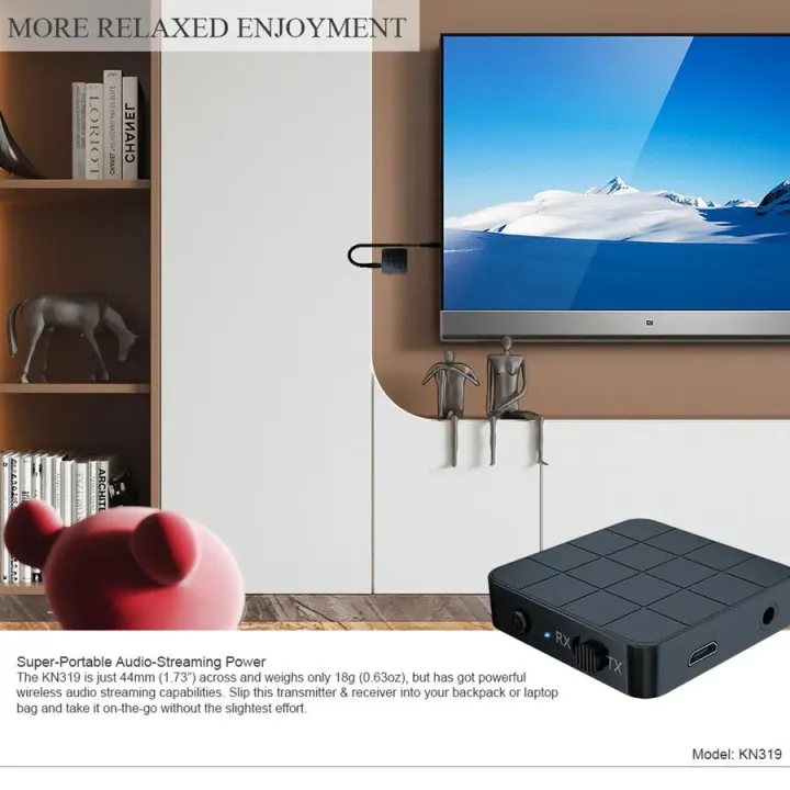 Bluetooth%205.0%20Audio%20Receiver%20Transmitter%202%20IN%201%20RCA%203.5MM%20AUX%20Jack%20USB%20Dongle%20Stereo%20Wireless%20Rechargeable%20Battery%20&%20Direct%20Power%20USB%20Adapters%20For%20Car%20TV%20PC%20Headphone%20KN321%20%7C%20KN326%20%7C%20KN328%20-%20Image%208