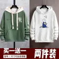 New Spring and Autumn Sweater Men's Hooded Thin Loose Comfortable Korean Style Pullover Long Sleeve T T-shirt Boy Student Bottoming Shirt. 