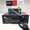 AC 220V DC 12V USB SD Bluetooth FM Radio Stereo Amplifier With Remote Control AK-699BT. 